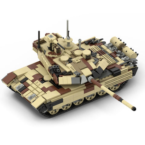 MOC-19364 T-90 MS v2 Tank | 1:35 Minifigure Scale | LesDiy