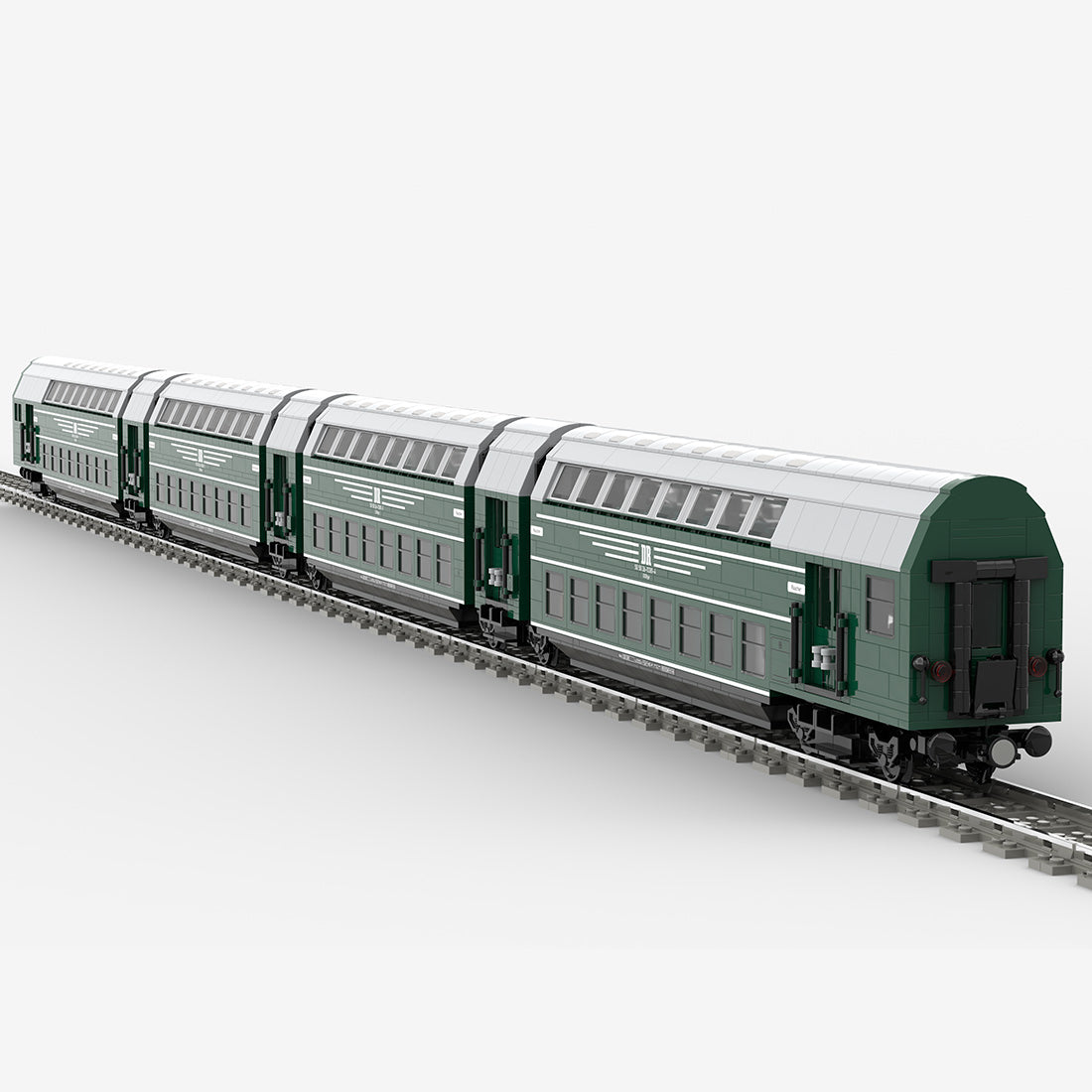 MOC-201479 Double Decker Train DGBge of the Deutsche Reichsbahn | LesDiy