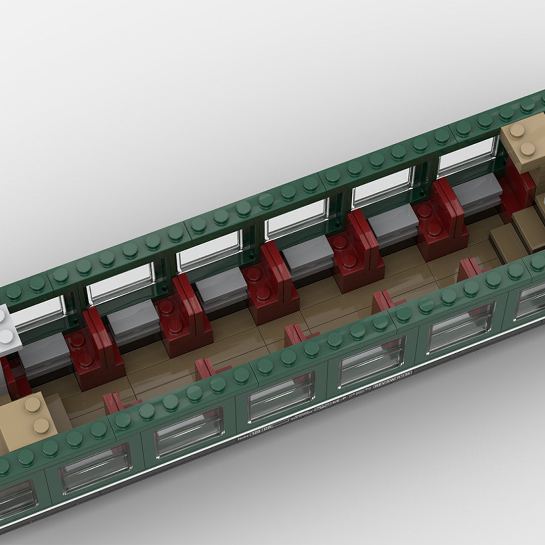 MOC-201479 Double Decker Train DGBge of the Deutsche Reichsbahn | LesDiy