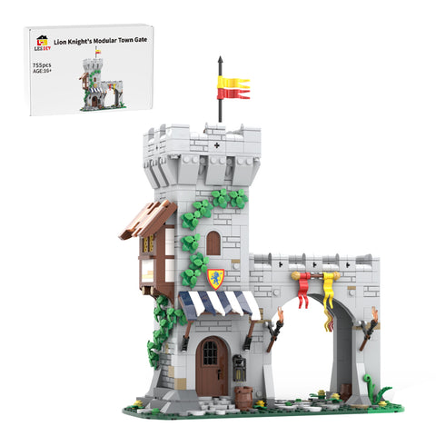 MOC-204044 Lion Knight's Modular Town Gate