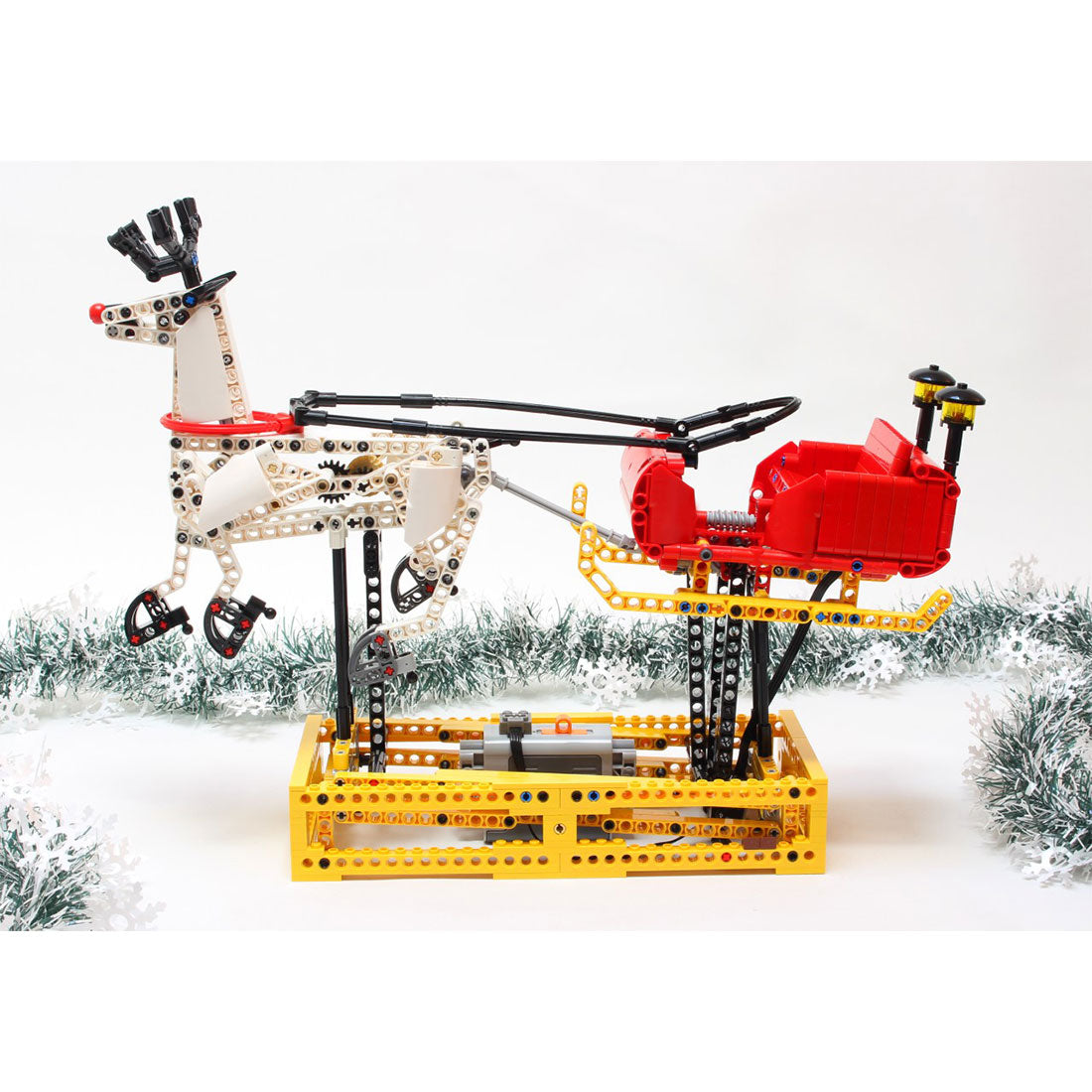 MOC-4121 Christmas Santa Sleigh | lesdiy.com