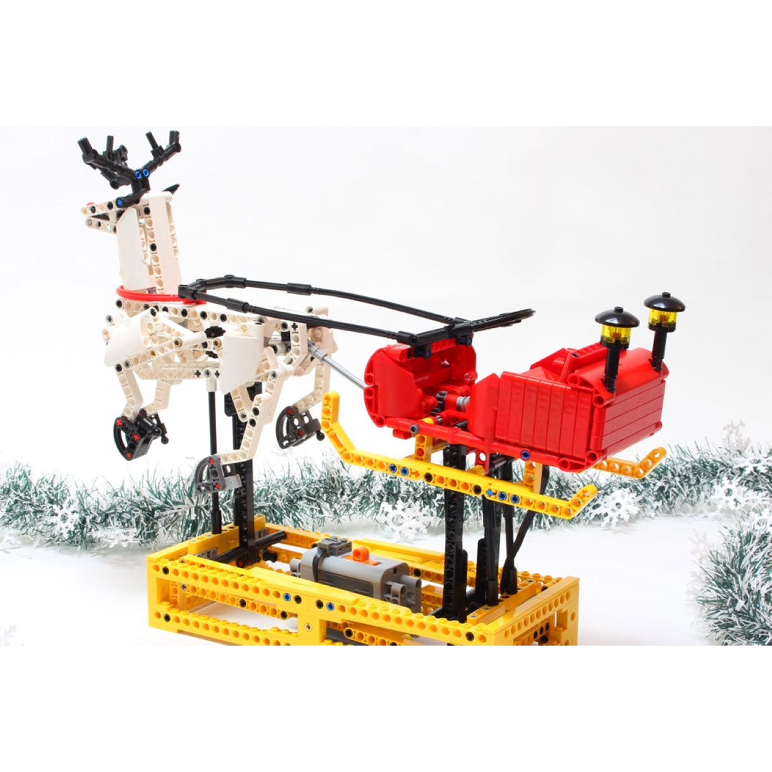 MOC-4121 Christmas Santa Sleigh | lesdiy.com