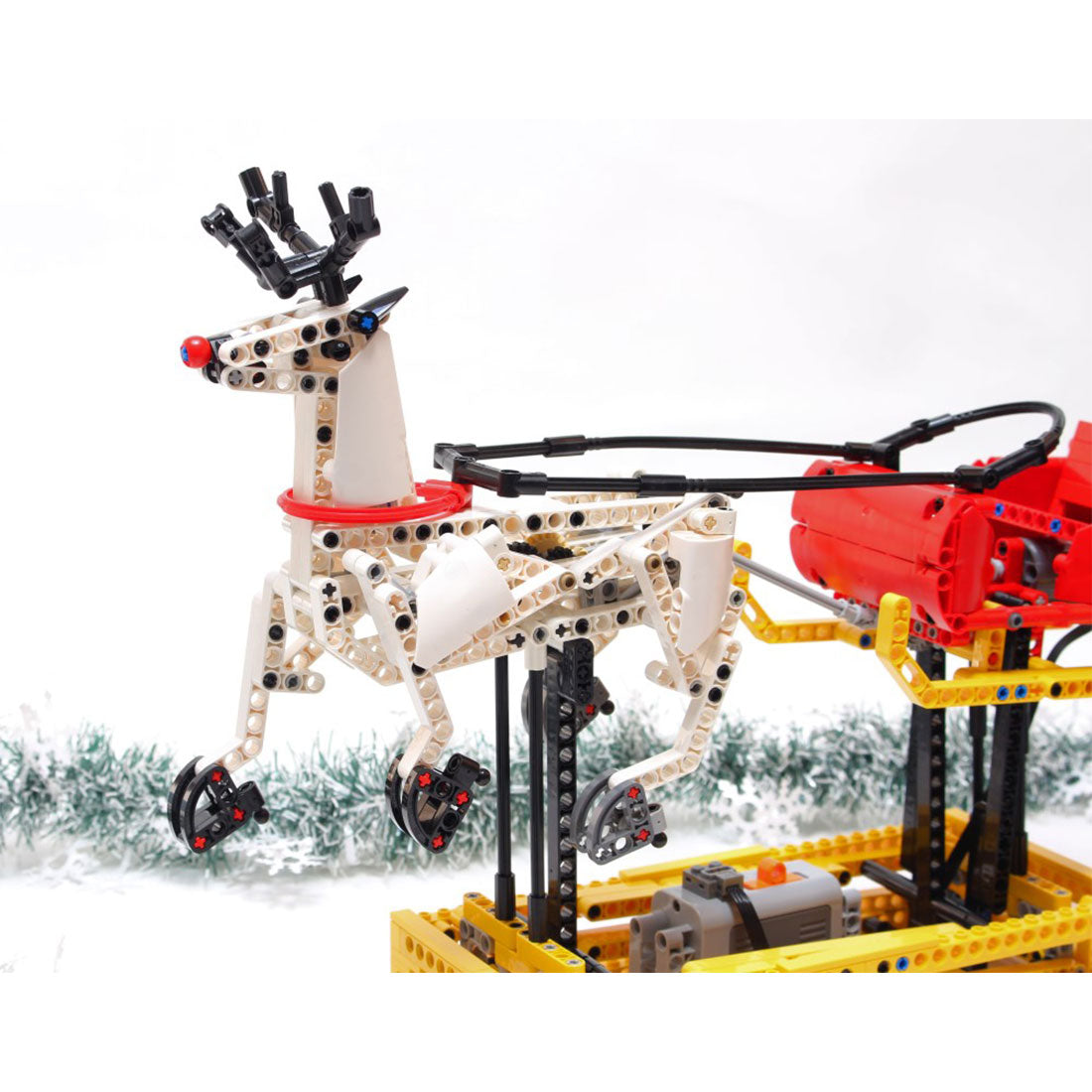 MOC-4121 Christmas Santa Sleigh | lesdiy.com