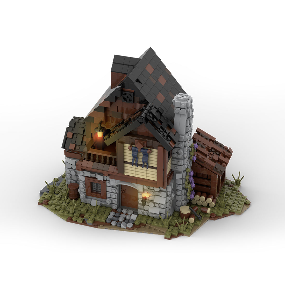 MOC-49535 MOC Custom Medieval House | lesdiy.com