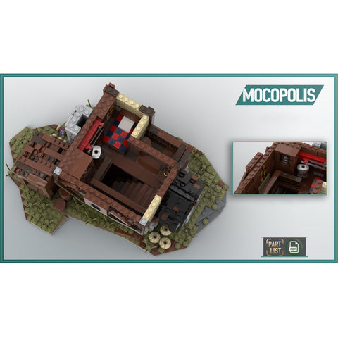 MOC-49535 MOC Custom Medieval House | lesdiy.com