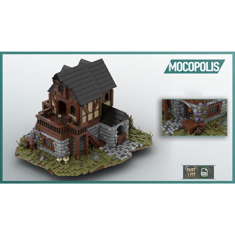 MOC-49665 MOC Medieval House #2 (Inn) | lesdiy.com