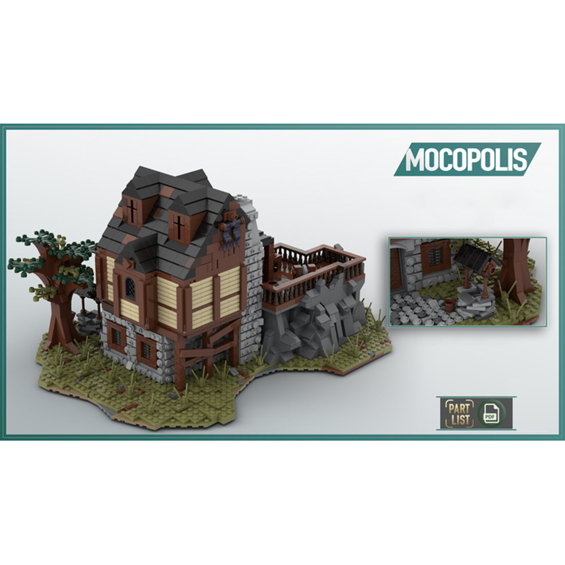 MOC-49666 Medieval Smithy | lesdiy.com