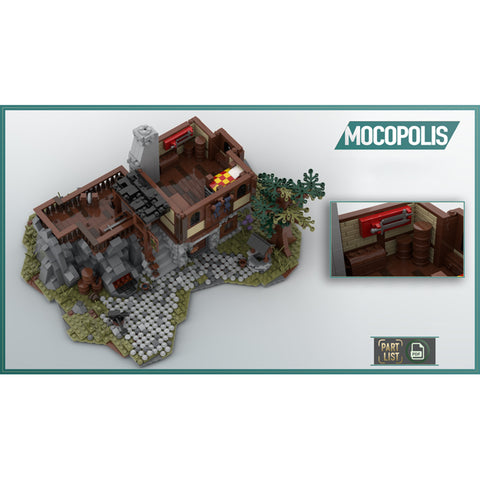 MOC-49666 Medieval Smithy | lesdiy.com