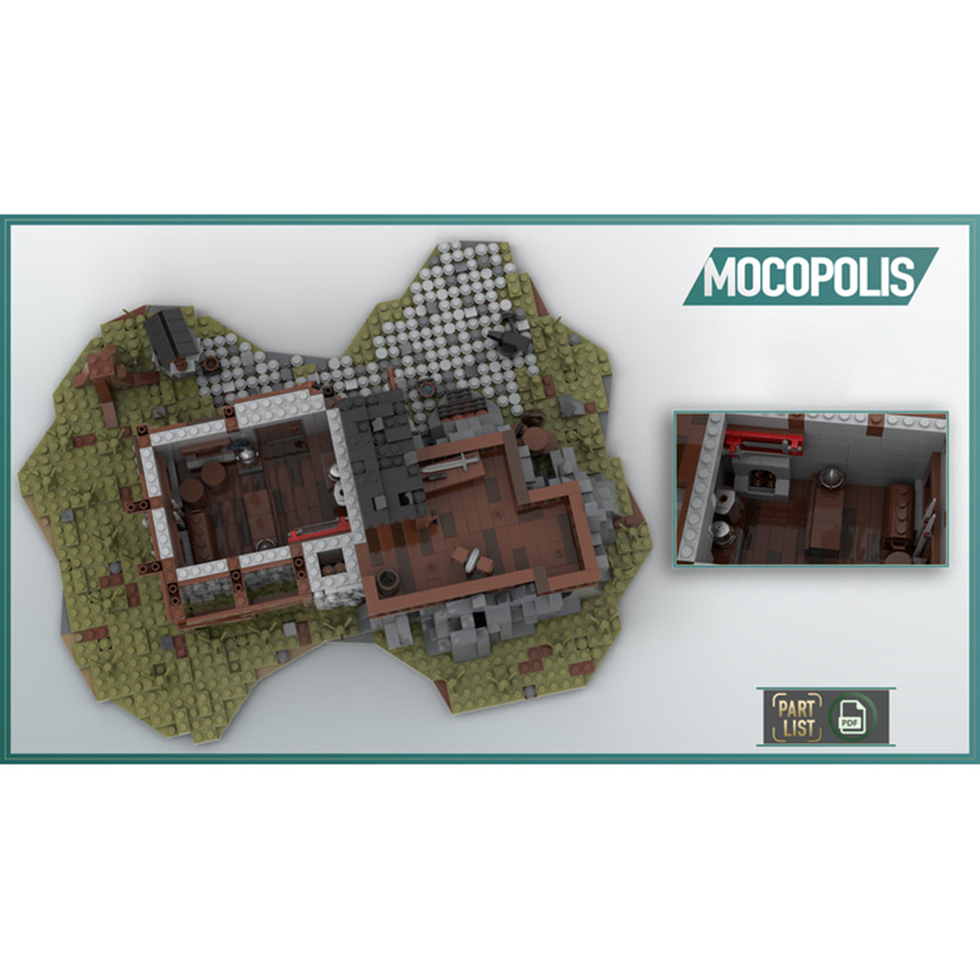 MOC-49666 Medieval Smithy | lesdiy.com