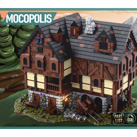 MOC-49721 Medieval Tavern House | lesdiy.com