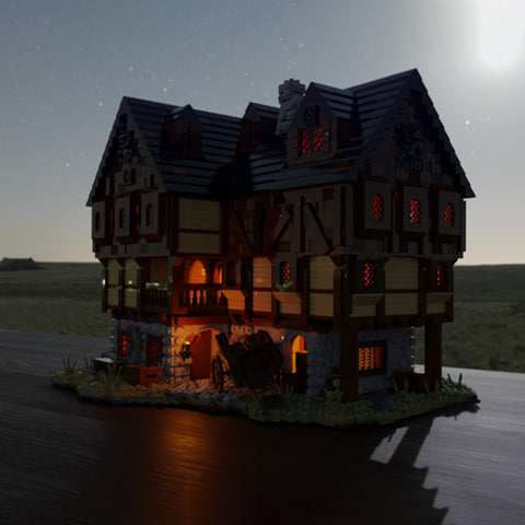 MOC-49721 Medieval Tavern House | lesdiy.com