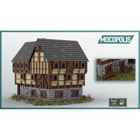 MOC-49721 Medieval Tavern House | lesdiy.com