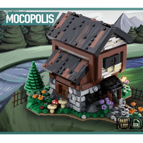 MOC-57549 Mini Medieval House | lesdiy.com