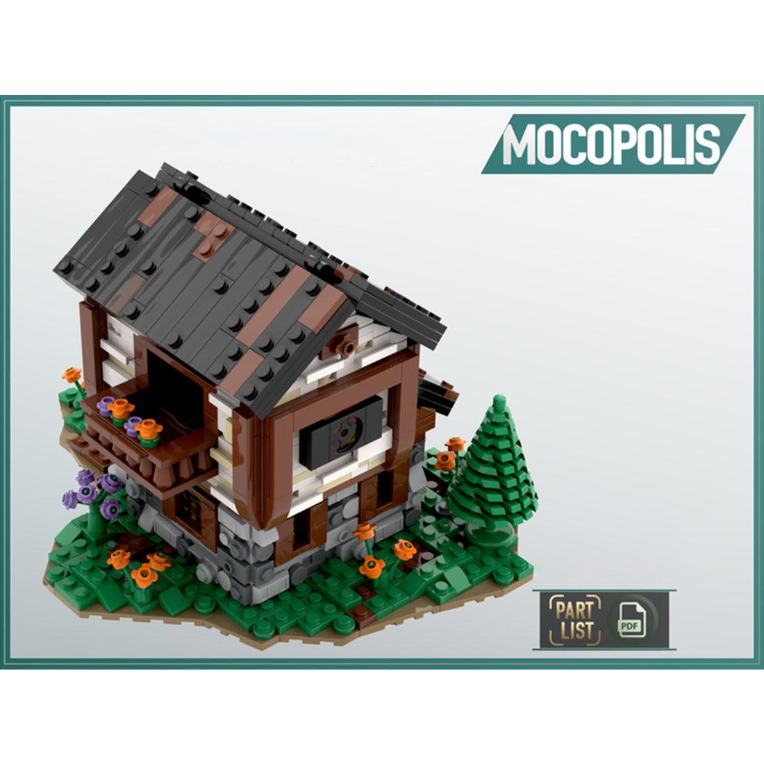 MOC-57549 Mini Medieval House | lesdiy.com