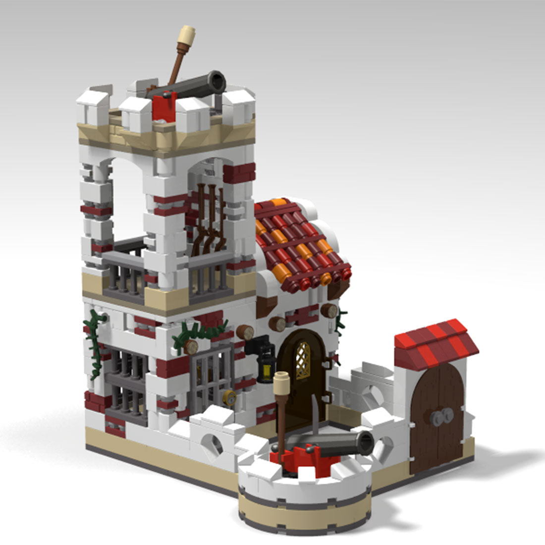 MOC-72193 Little brick fort | lesdiy.com