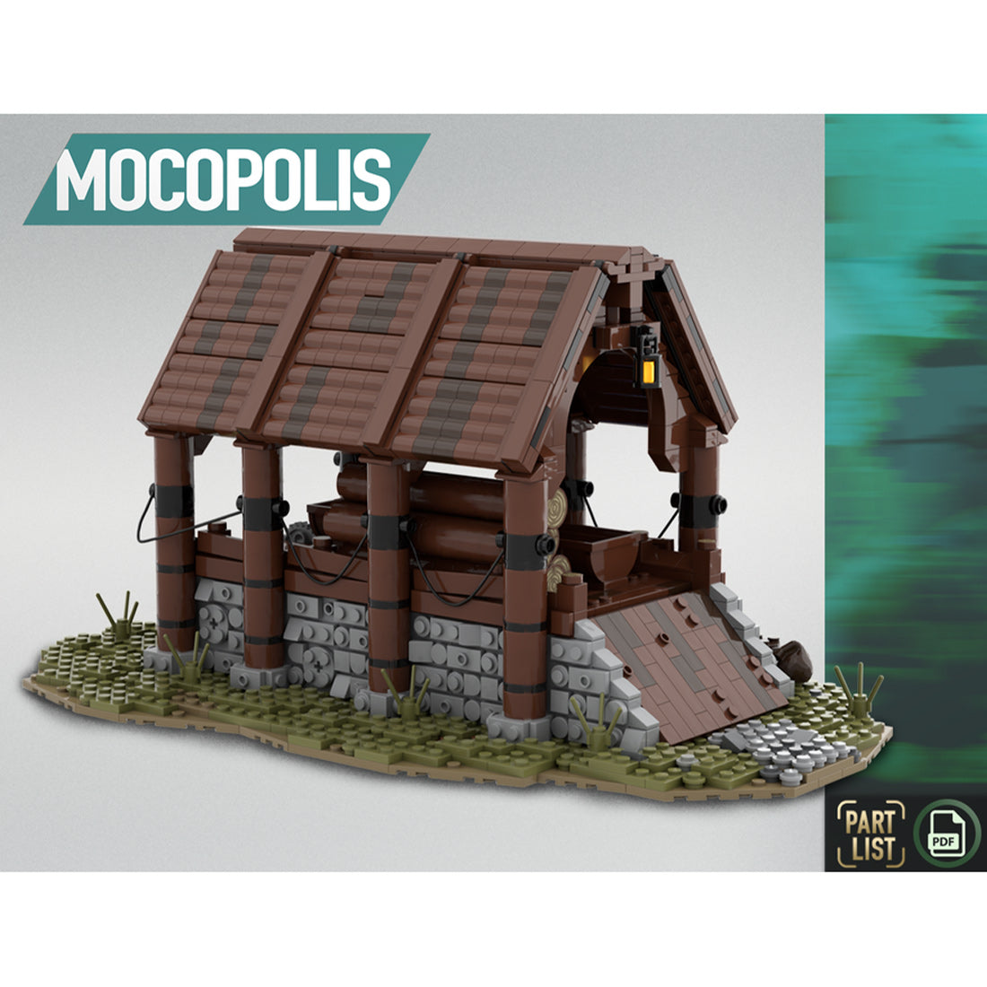 MOC-76358 Medieval Sawmill | lesdiy.com