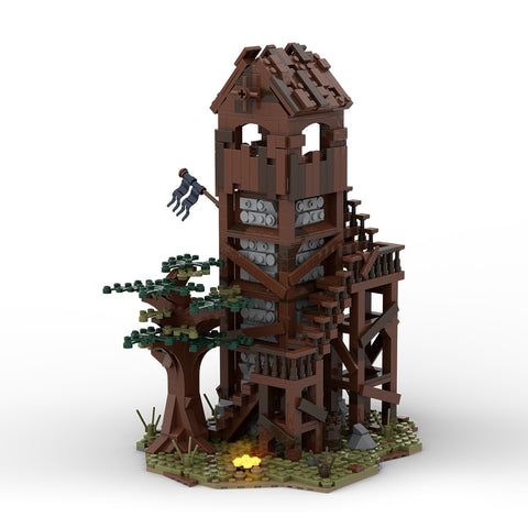 MOC-76430 MOC Medieval Patrol Tower | lesdiy.com