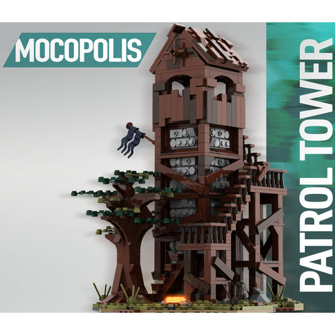 MOC-76430 MOC Medieval Patrol Tower | lesdiy.com