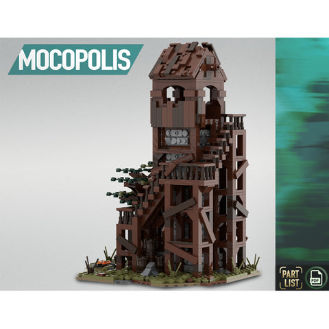 MOC-76430 MOC Medieval Patrol Tower | lesdiy.com