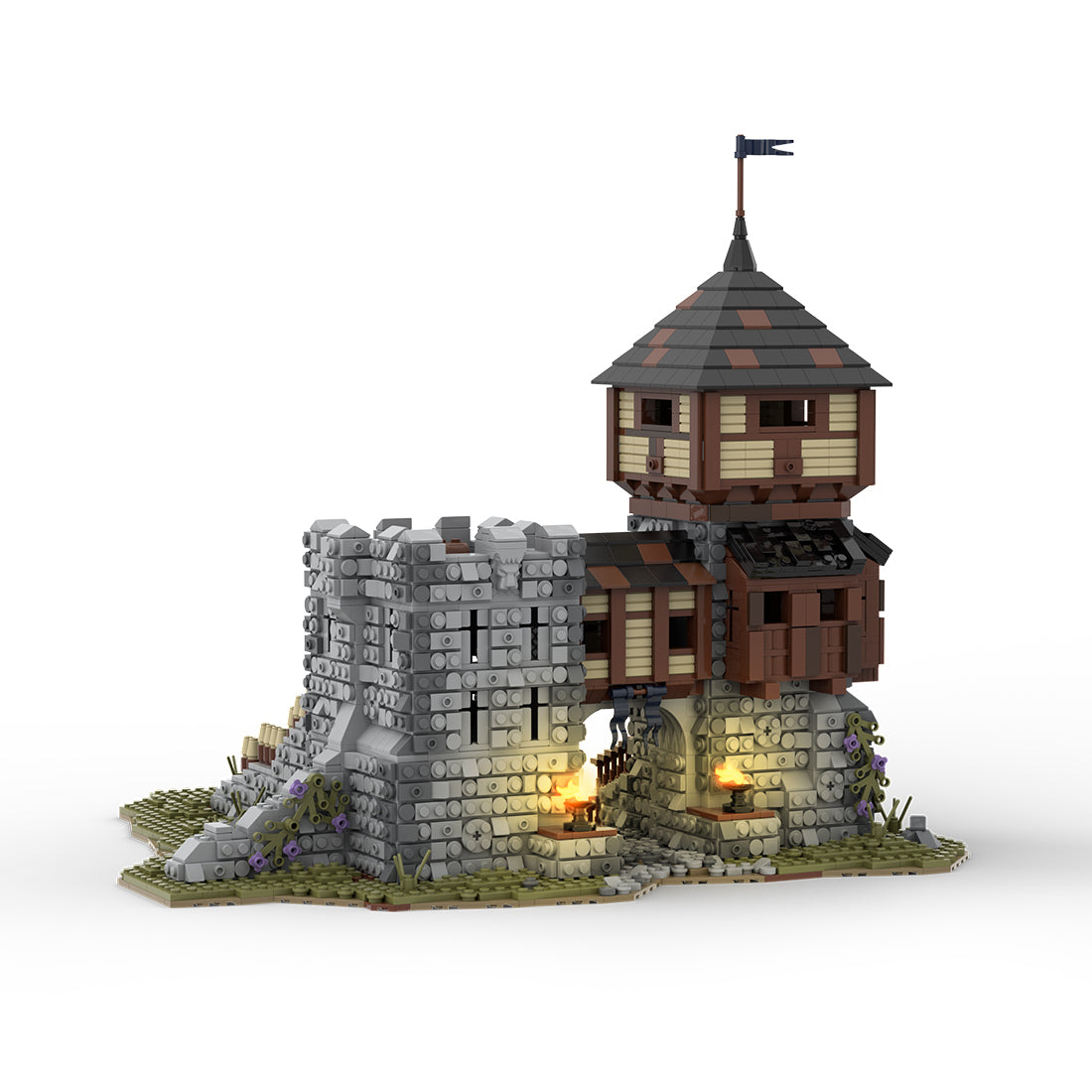 MOC-76512 MOC Medieval Fortress | lesdiy.com