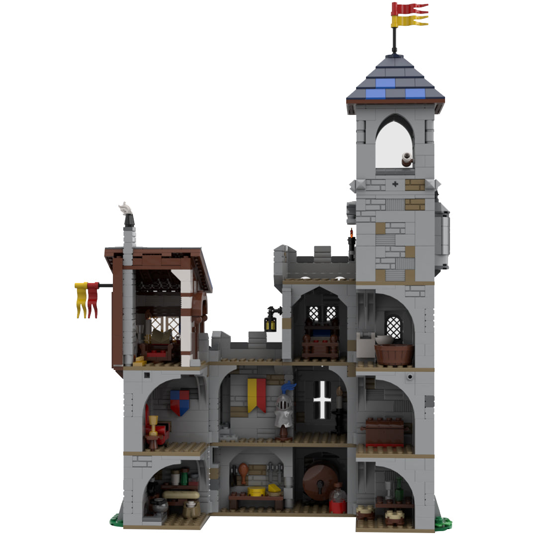 MOC-92106 Modular Castle's Keep | lesdiy.com