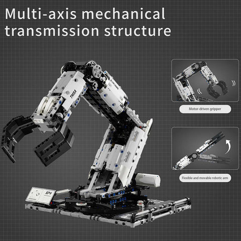 Programmable Multi-Axis Robotic Arm Building Blocks Set | lesdiy.com