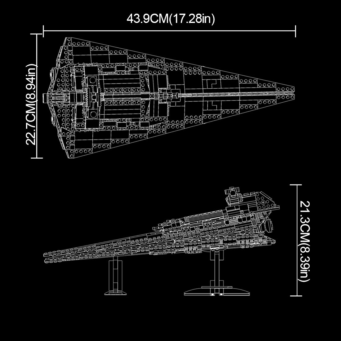 Sci-fi Movie Space Wars Victory-level Star Destroyer | lesdiy.com