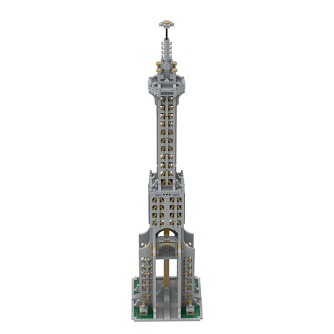 Square Base Pointed Top Tower Street Scene Blocks Set | lesiy.com