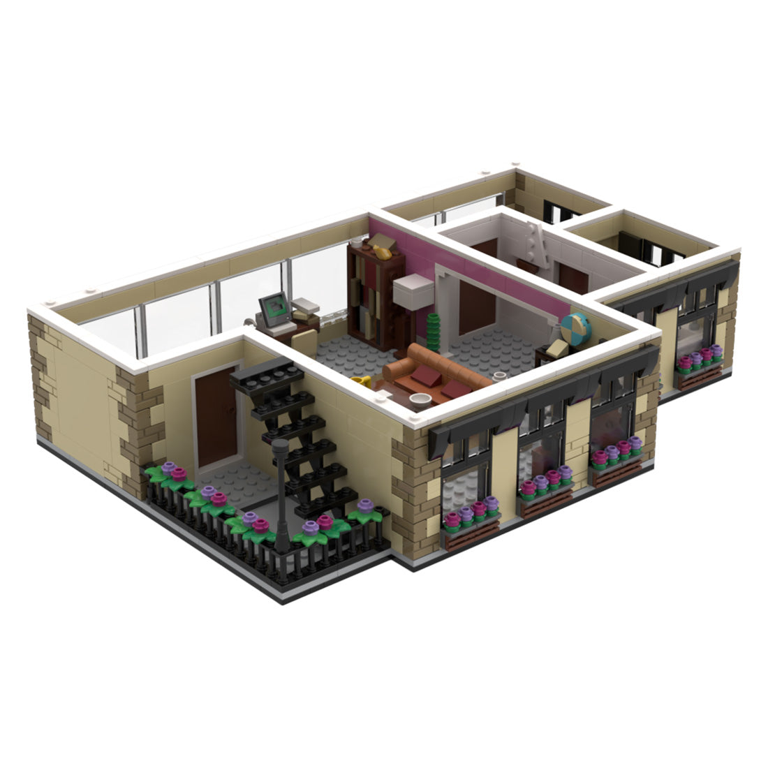 MOC-158994 Ross Apartment - Sitcom Suite