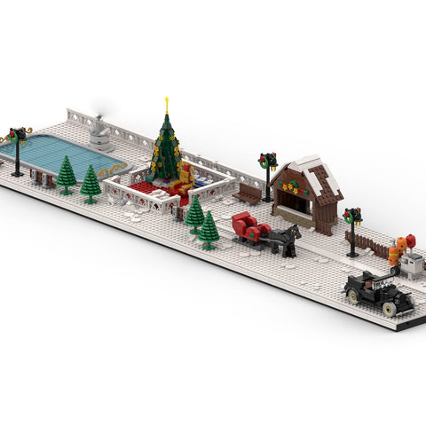 MOC Large Winter Village Christmas Square