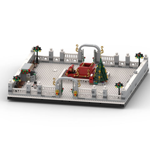 MOC Large Winter Village Christmas Square