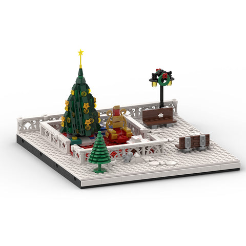 MOC Large Winter Village Christmas Square