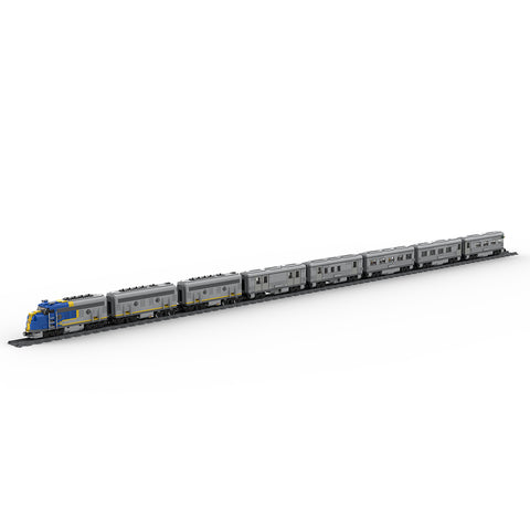 Santa Fe Super Chief Blue Locomotive Train