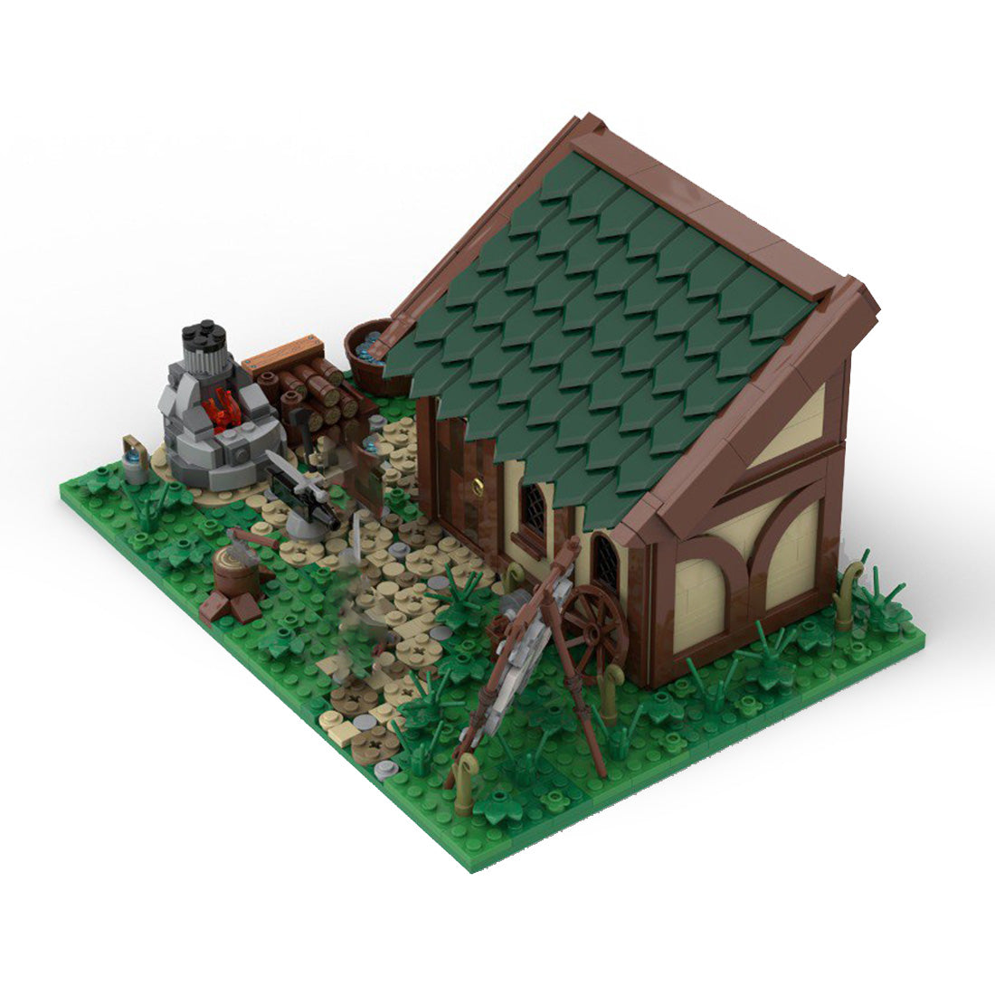 MOC-150325 Medieval Blacksmith Shop