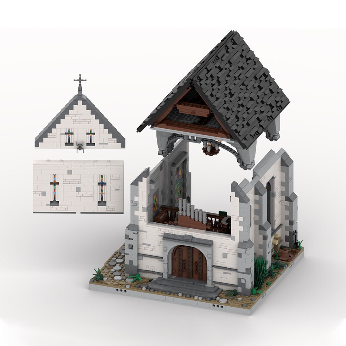 Medieval Taylorsgreen Village Cathedral Building Blocks - LesDiy - Building Blocks