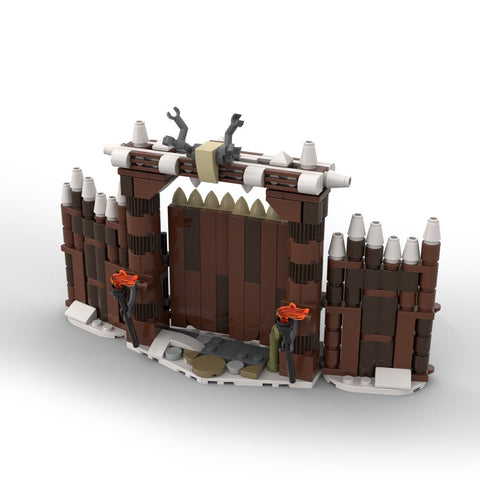 MOC - 103656 Winter Viking Village Gate Building Blocks - LesDiy