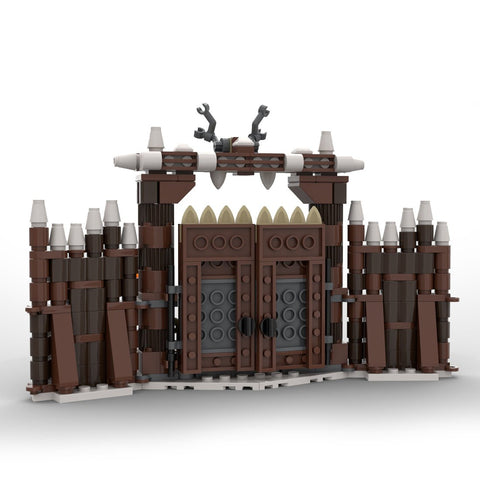 MOC - 103656 Winter Viking Village Gate Building Blocks - LesDiy