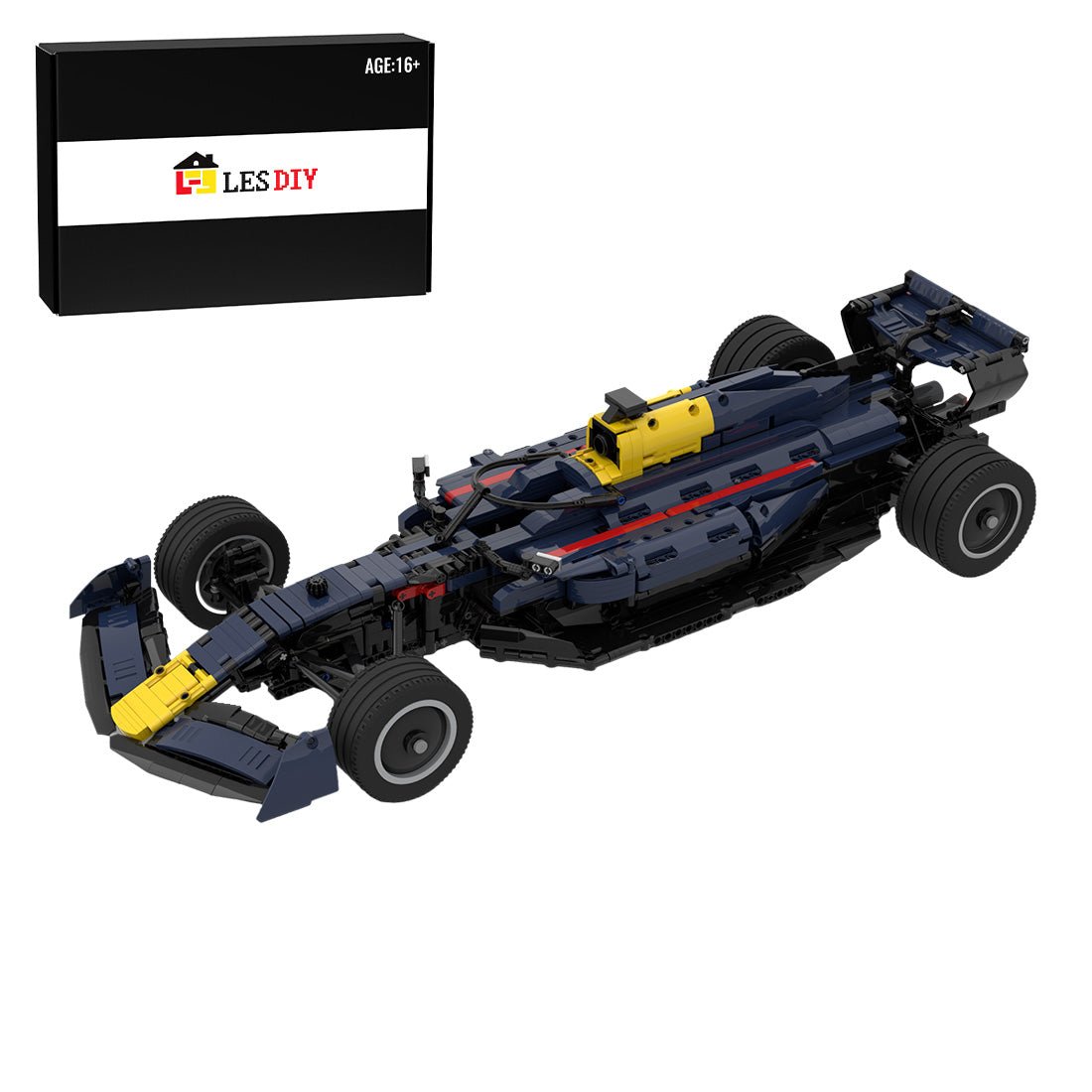 MOC - 104269 1/8 Red Bull F1 RB18 - LesDiy