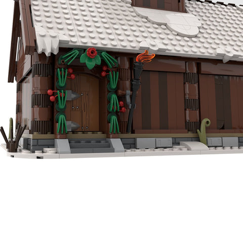 MOC - 104429 Winter Viking God House Building Blocks - LesDiy