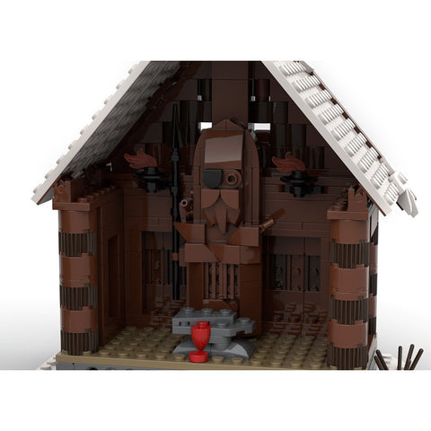 MOC - 104429 Winter Viking God House Building Blocks - LesDiy