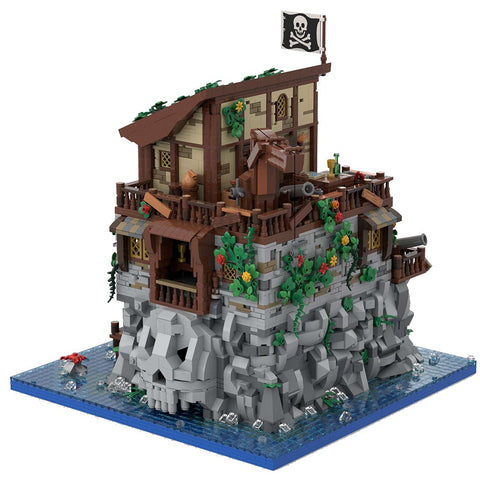 MOC - 105796 Medieval Pirate Skull Island - LesDiy