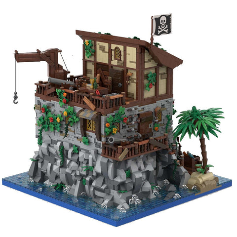 MOC - 105796 Medieval Pirate Skull Island - LesDiy