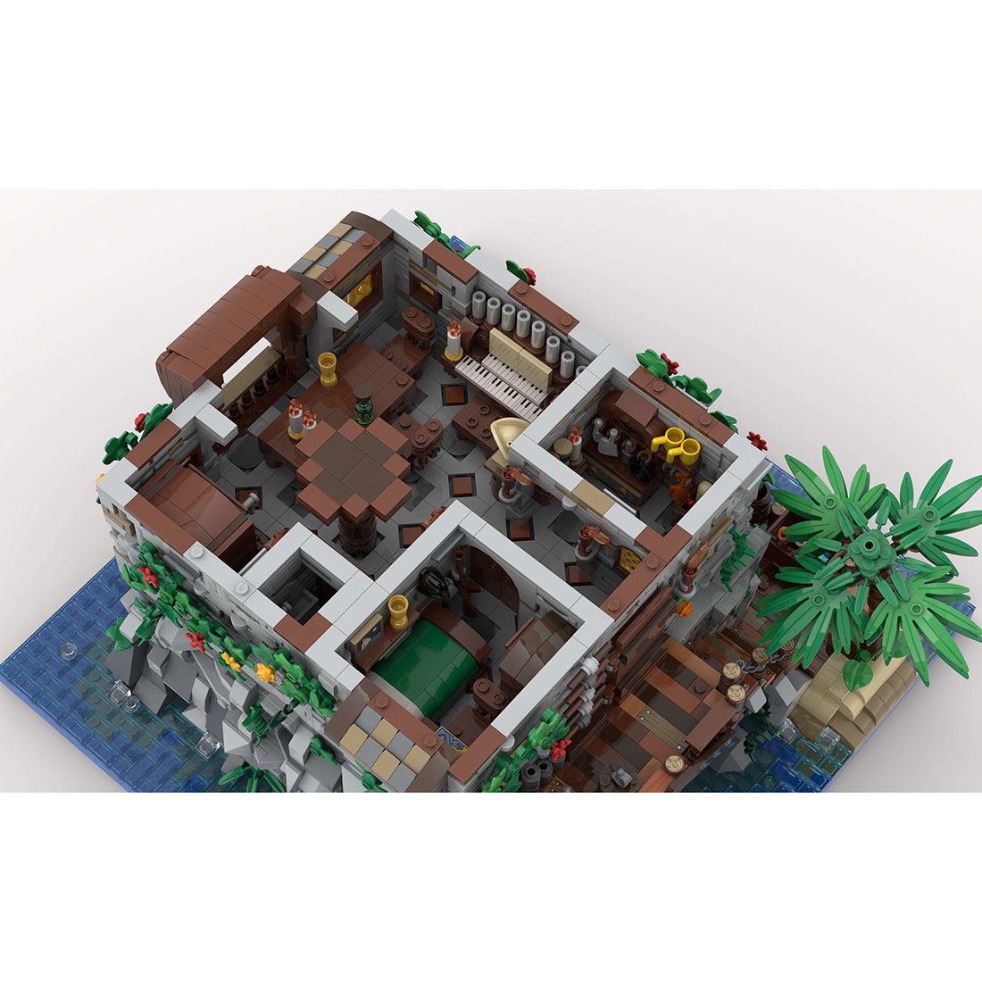 MOC - 105796 Medieval Pirate Skull Island - LesDiy