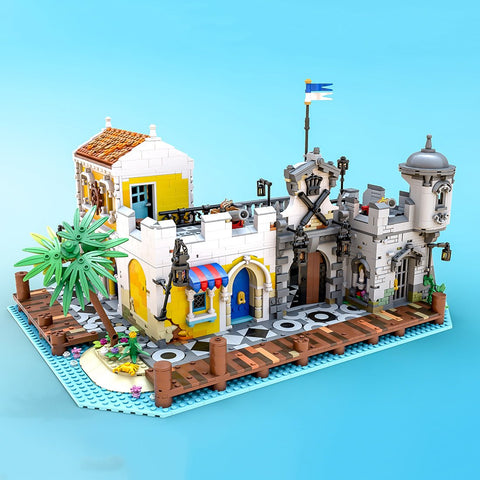 MOC - 108172 Medieval Pirate Lagoon Lockup - LesDiy