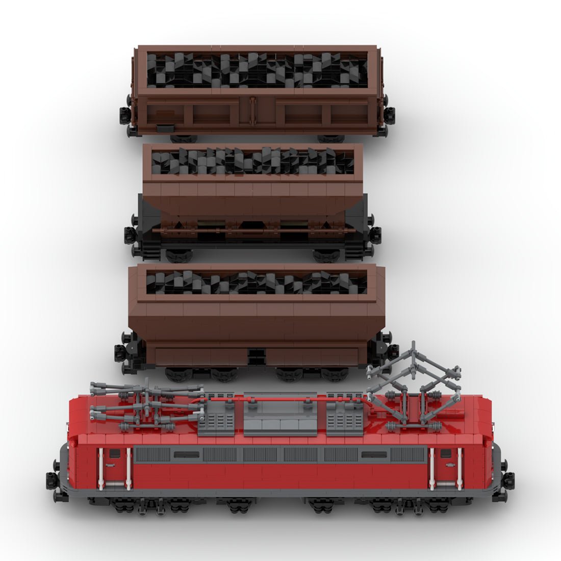 MOC - 108963 BR150 Coal Wagon Train Model - LesDiy