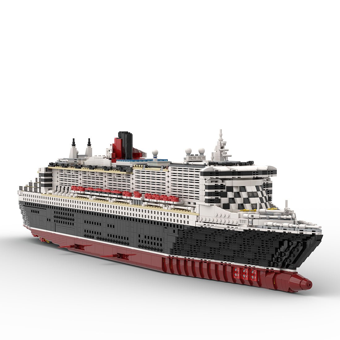 MOC - 110500 Queen Mary 2 Cruise Ship Building Blocks - LesDiy