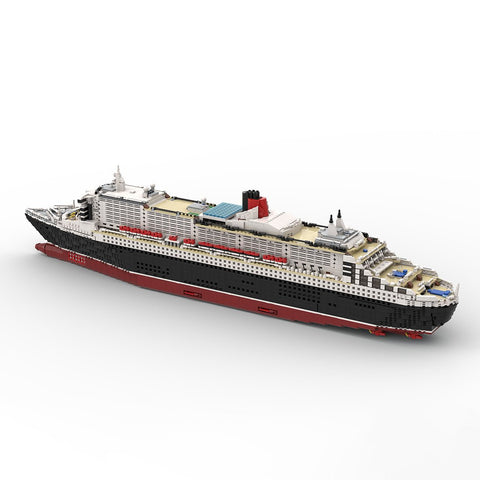 MOC - 110500 Queen Mary 2 Cruise Ship Building Blocks - LesDiy