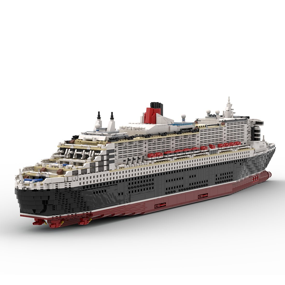 MOC - 110500 Queen Mary 2 Cruise Ship Building Blocks - LesDiy