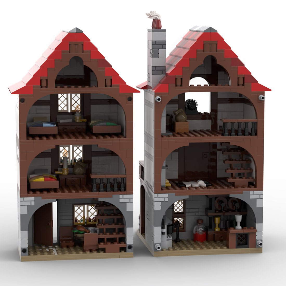 MOC - 110682 Medieval Alley's Inn - LesDiy