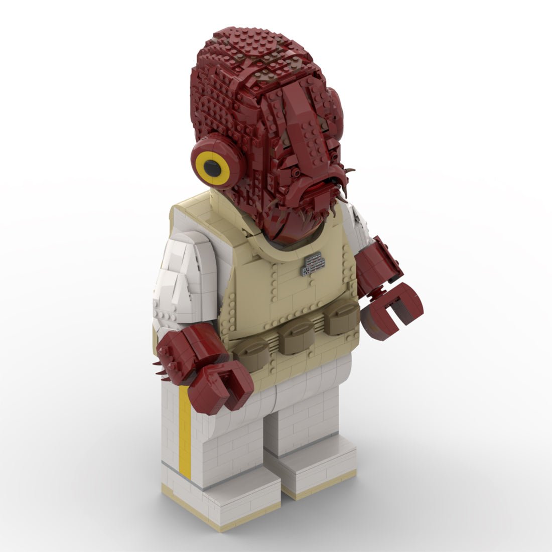 MOC - 111488 Admiral Ackbar Mega Figure(with Helmet) - LesDiy